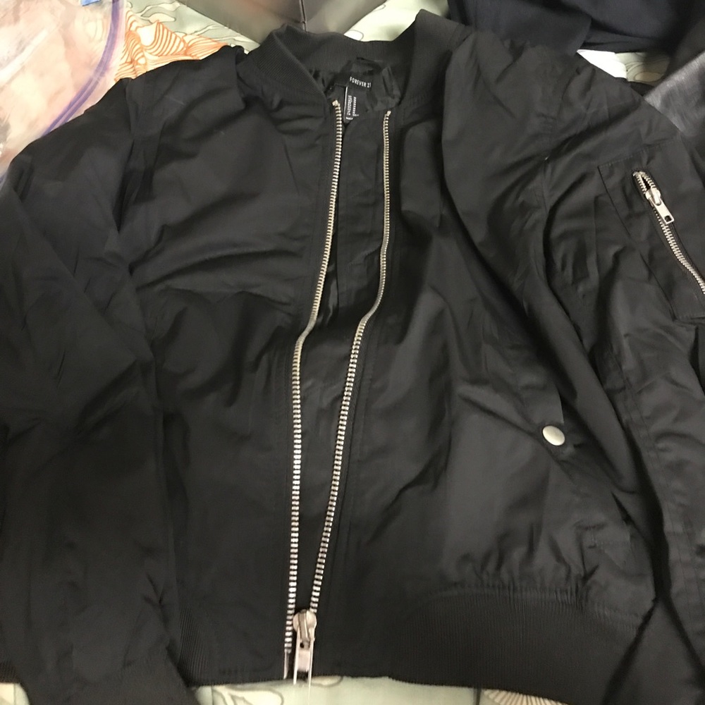Black Bomber Jacket
