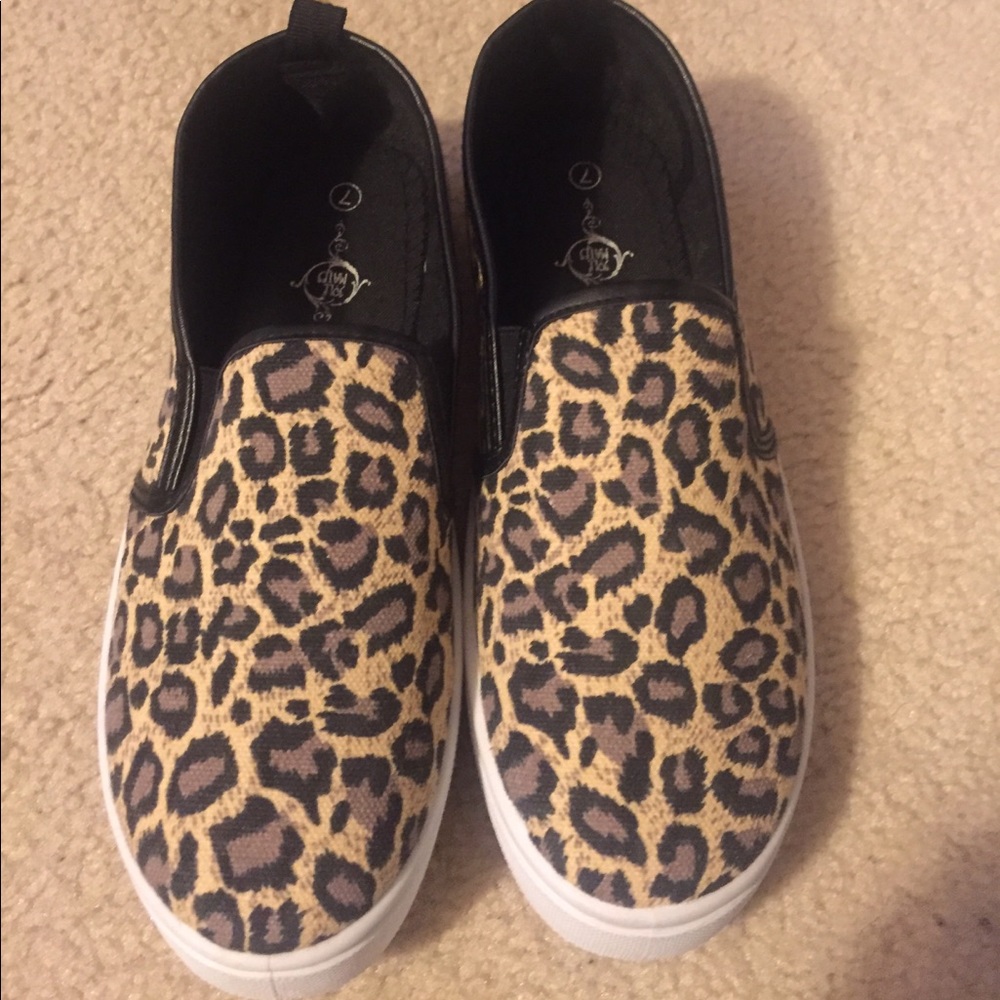 Leopard style print loafers