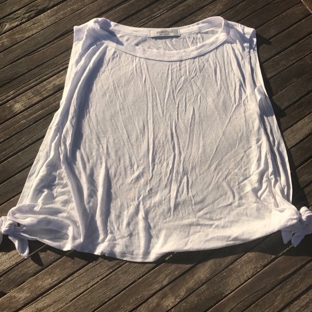 side tie crop top