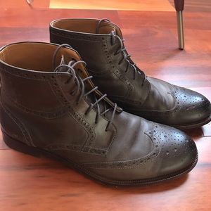 Johnston & Murphy Wingtip Leather Boots