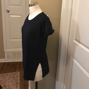 Long navy teeshirt from J Crew