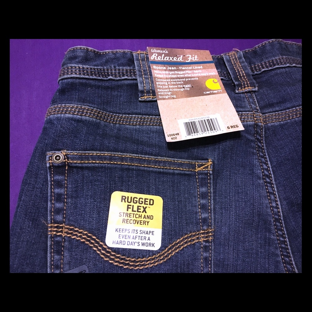 Size 6 Tall Carhartt Women’s Relaxed Fit Jeans