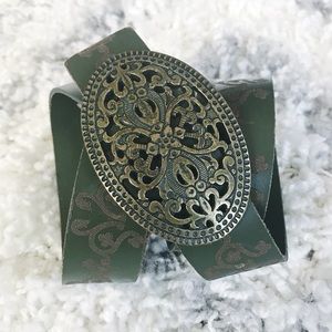 Candie's Green Leather Belt