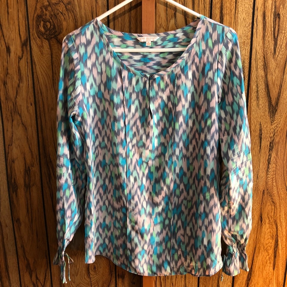 Tori Richard Honolulu Geometric Style Tunic Size 0