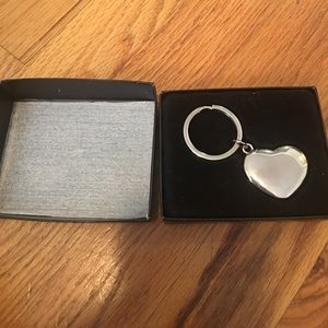 Sterling Silver Locket Keychain