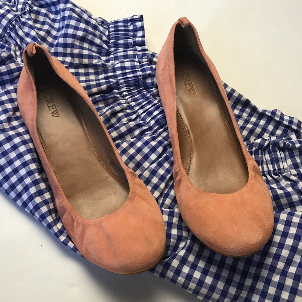J. Crew Suede Anya Ballet Flats