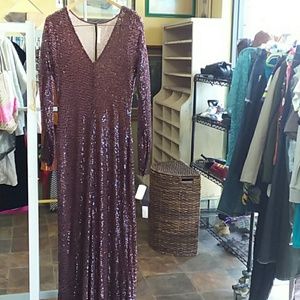 Gorgeas burgundy dress.