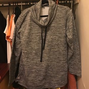 Grey/White Workout Pullover Sweater