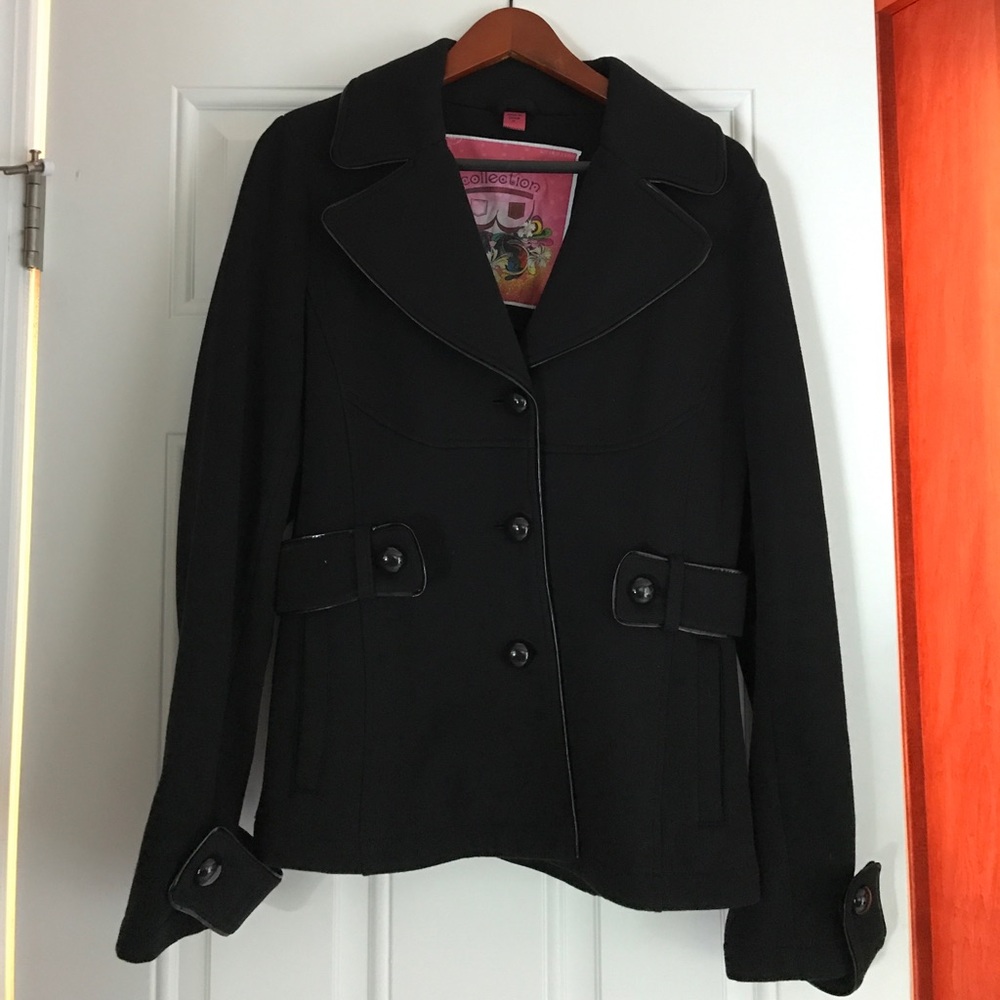 Black pea coat