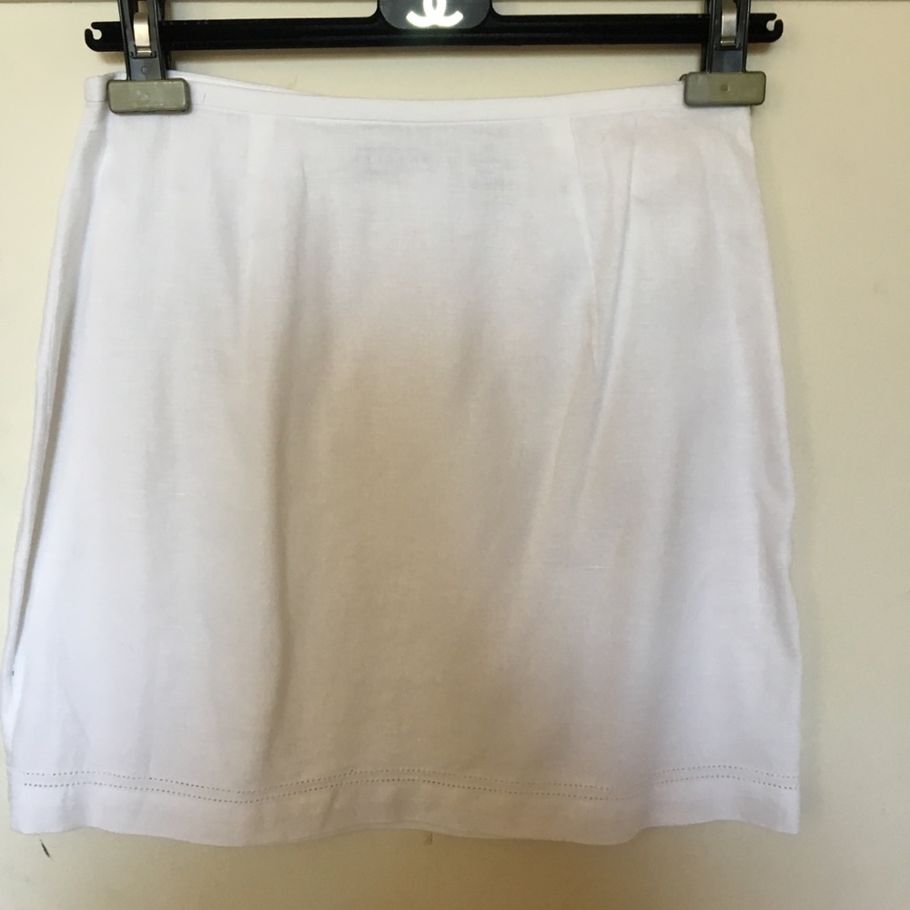 Express 100 % linen 5/6 straight skirt