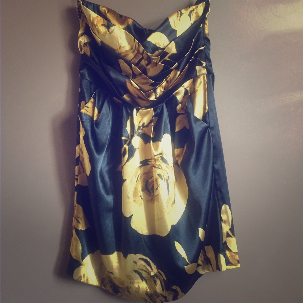 Gold and black dress