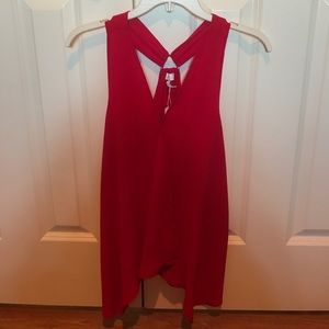 Red charming Charlie blouse