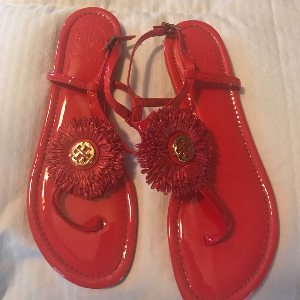 Tory Burch red sandals