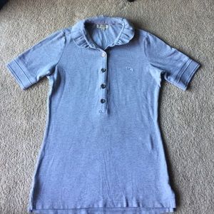 Authentic Burberry London Ruffled Neck Polo Size S