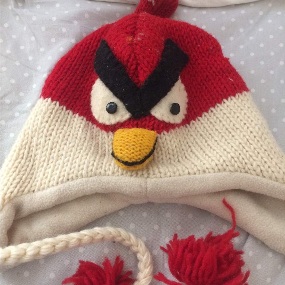 Angry birds ski/snow hat 100% wool great gift!!