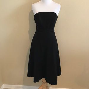 WHBM Strapless little black dress