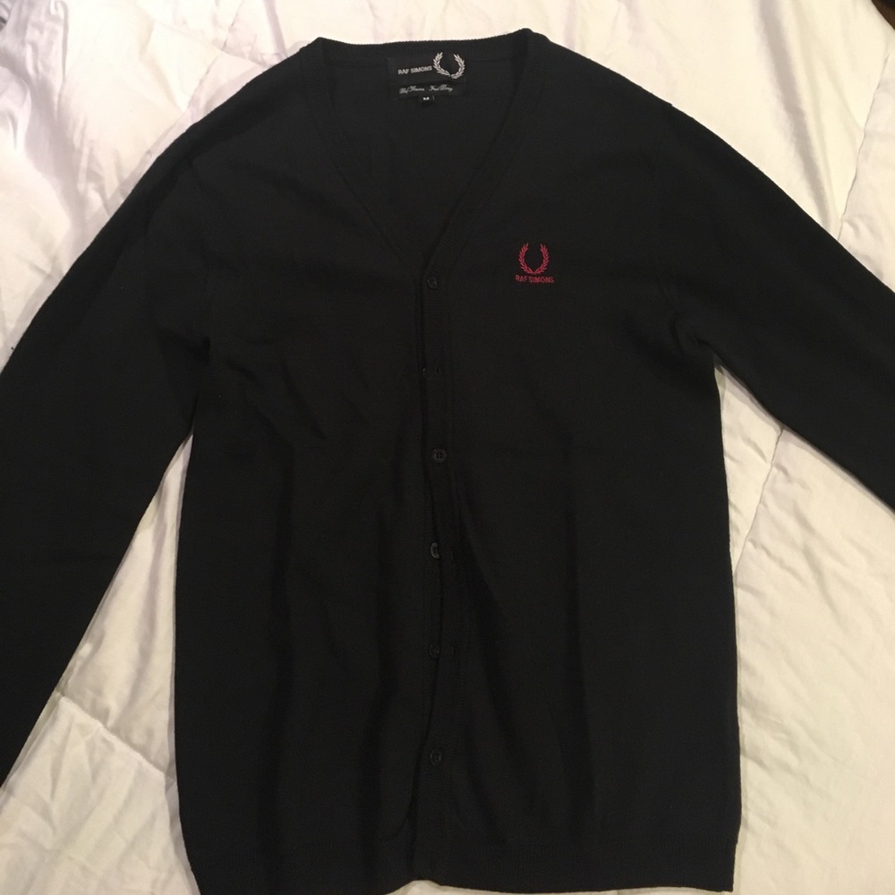 RAF Simons black cardigan
