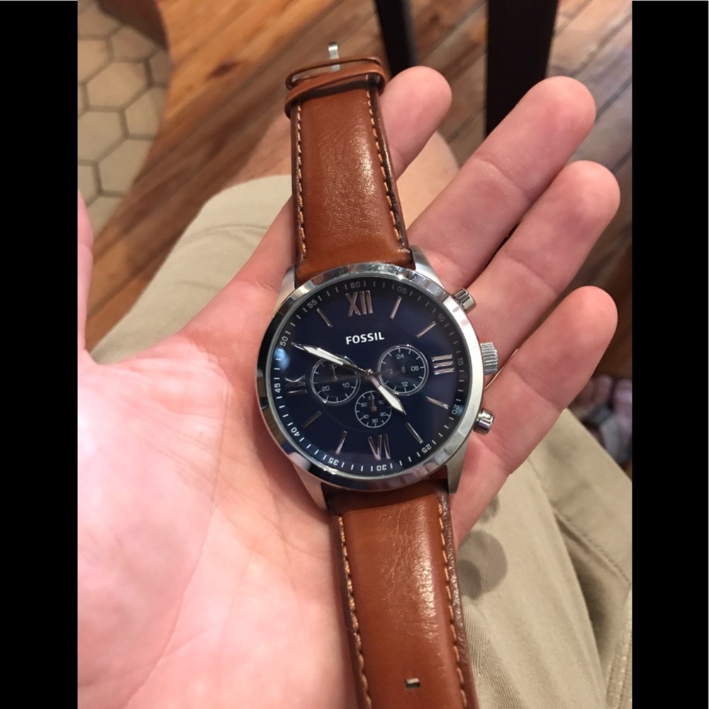 Fossil leather watch