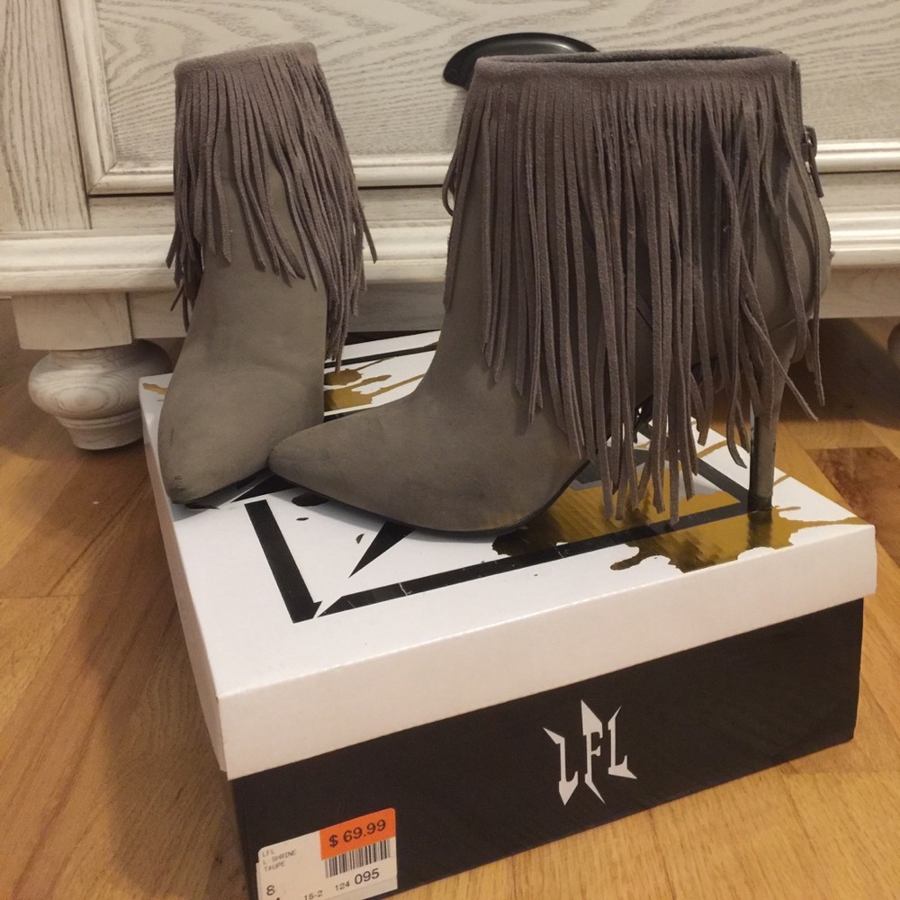 Fringe Stiletto Booties