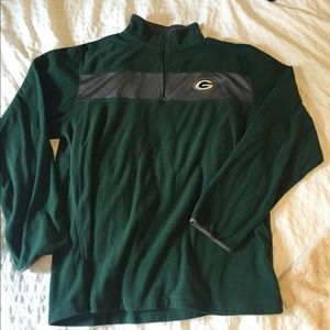 MENS 👨🏻Green Bay Packers 3/4 zip Fleece