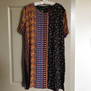 Paisley shift dress