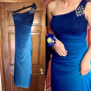 Blue prom dress