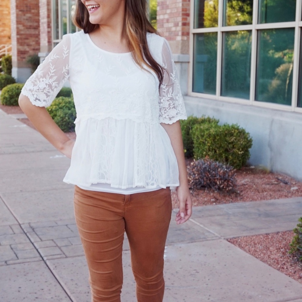 Beautiful Ivory Top