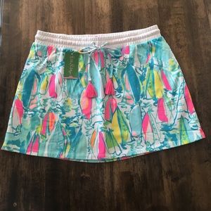 Lilly Pulitzer Zia Skirt Beach and Bae size L