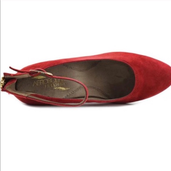 Sz 6🌹Aerosoles suede leather heels - Picture 4 of 4