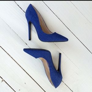 Denim pumps