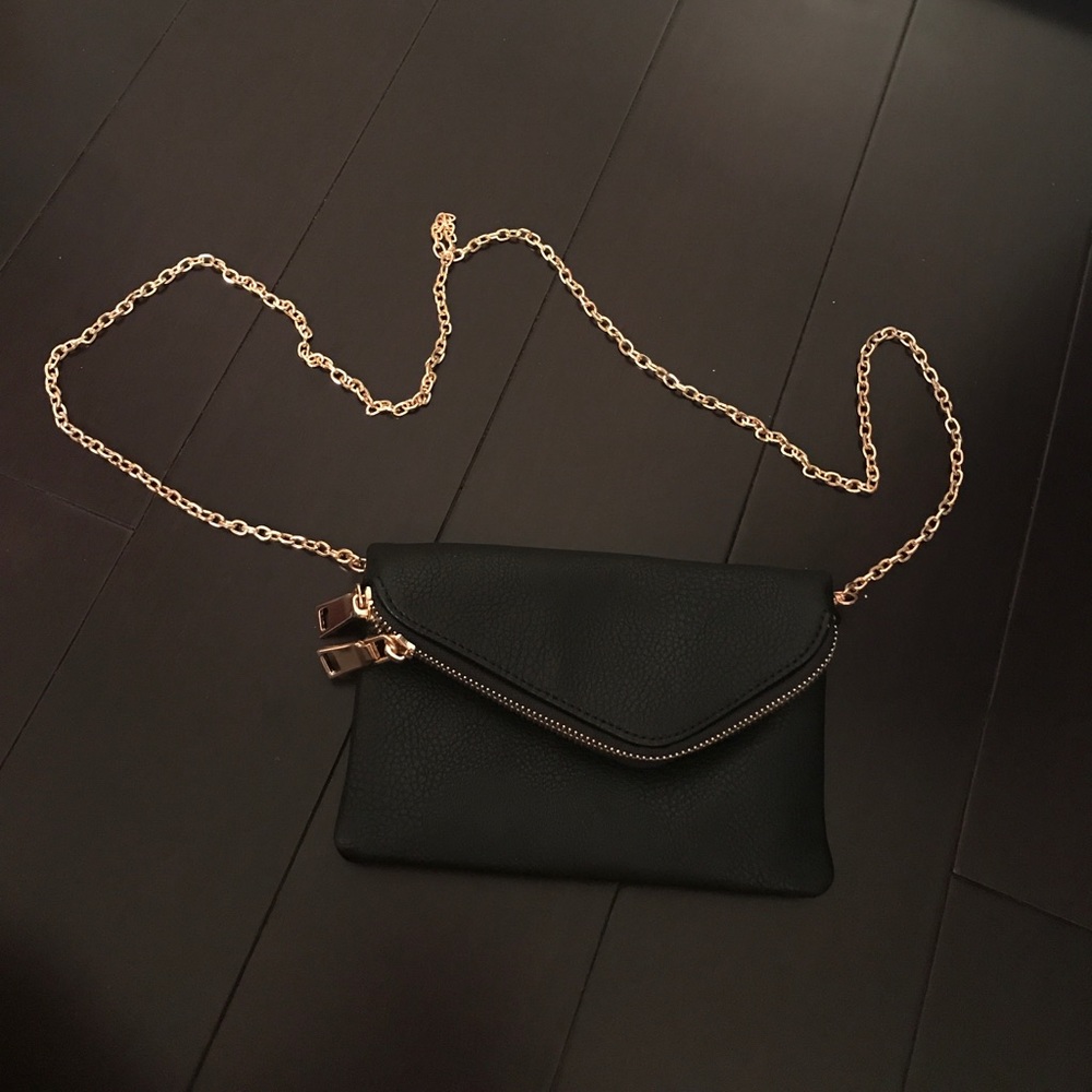 Mini black cross body bag