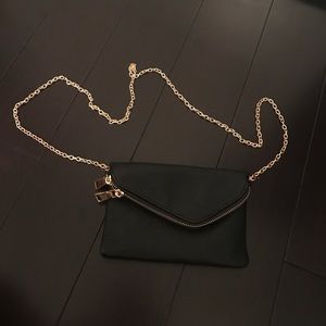 Mini black cross body bag