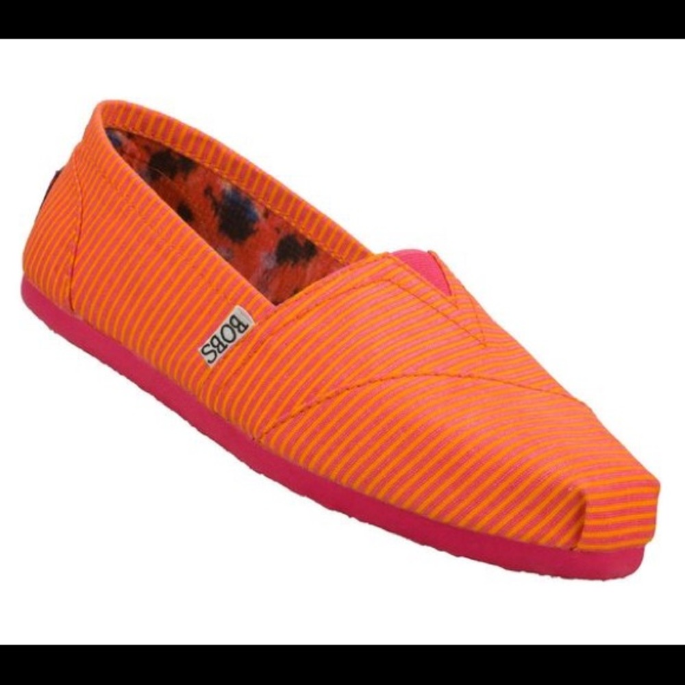 Pink and Orange BOBS Skechers