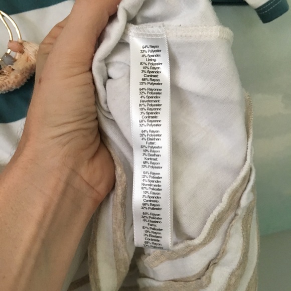 BUNDLED!! Anthropologie Puella Stripe Swing Tee - Picture 5 of 6