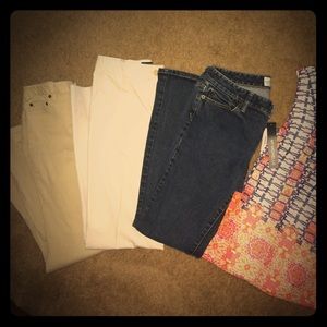 Lady's bundle of LOFT pants & dress Sz •6