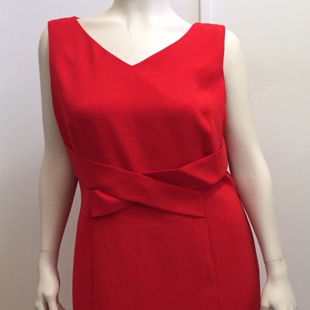 Preston & York size 16 14 Red Orange Shannon Dress