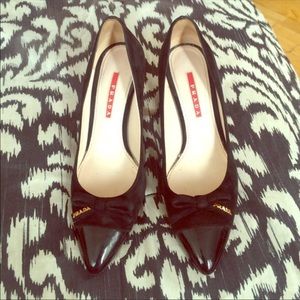 Prada suede black stilettos Prada suede black stilettos