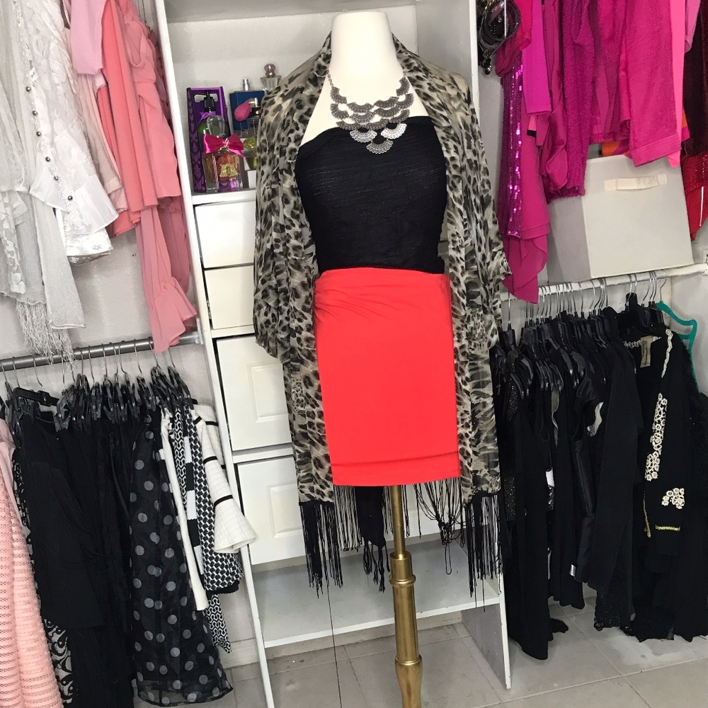 Light Weight Leopard Print Throw On Jacket - image 1