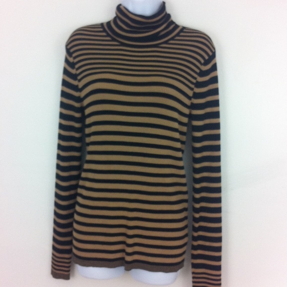 The Limited Tops - Taupe and black stripe top by The Limited NWT