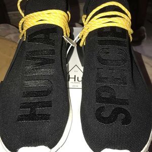 Selling Adidas Human race exclusive shoe.