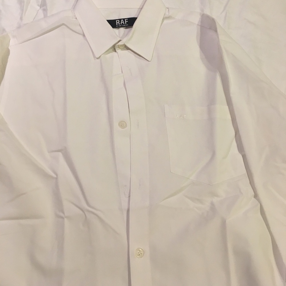 RAF Simons white trendy shirt