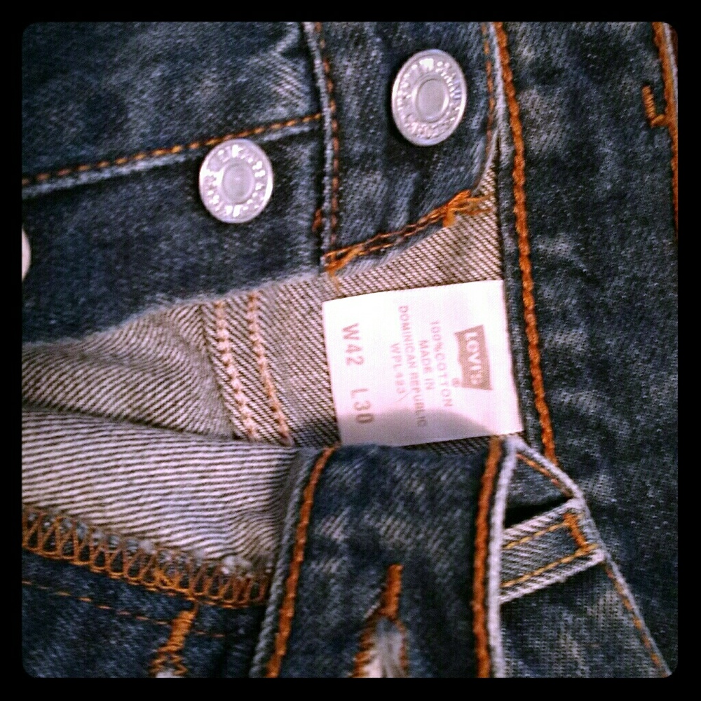 Levi's 501 red tab Button fly jeans
