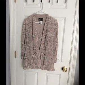 Jacket with matching sleeveless top