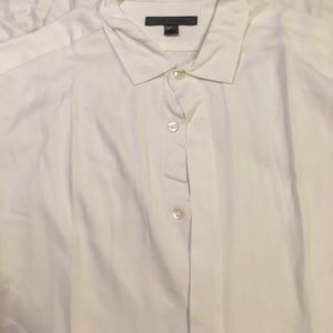 John Varvatos white herringbone shirt