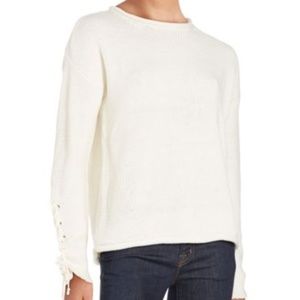 One A Lace Cord Sweater