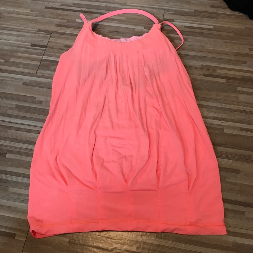 Orange/Pink Lululemon Tank with open cross back