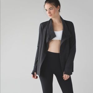 Lululemon Coast Wrap I Heathered Mod Black Grey