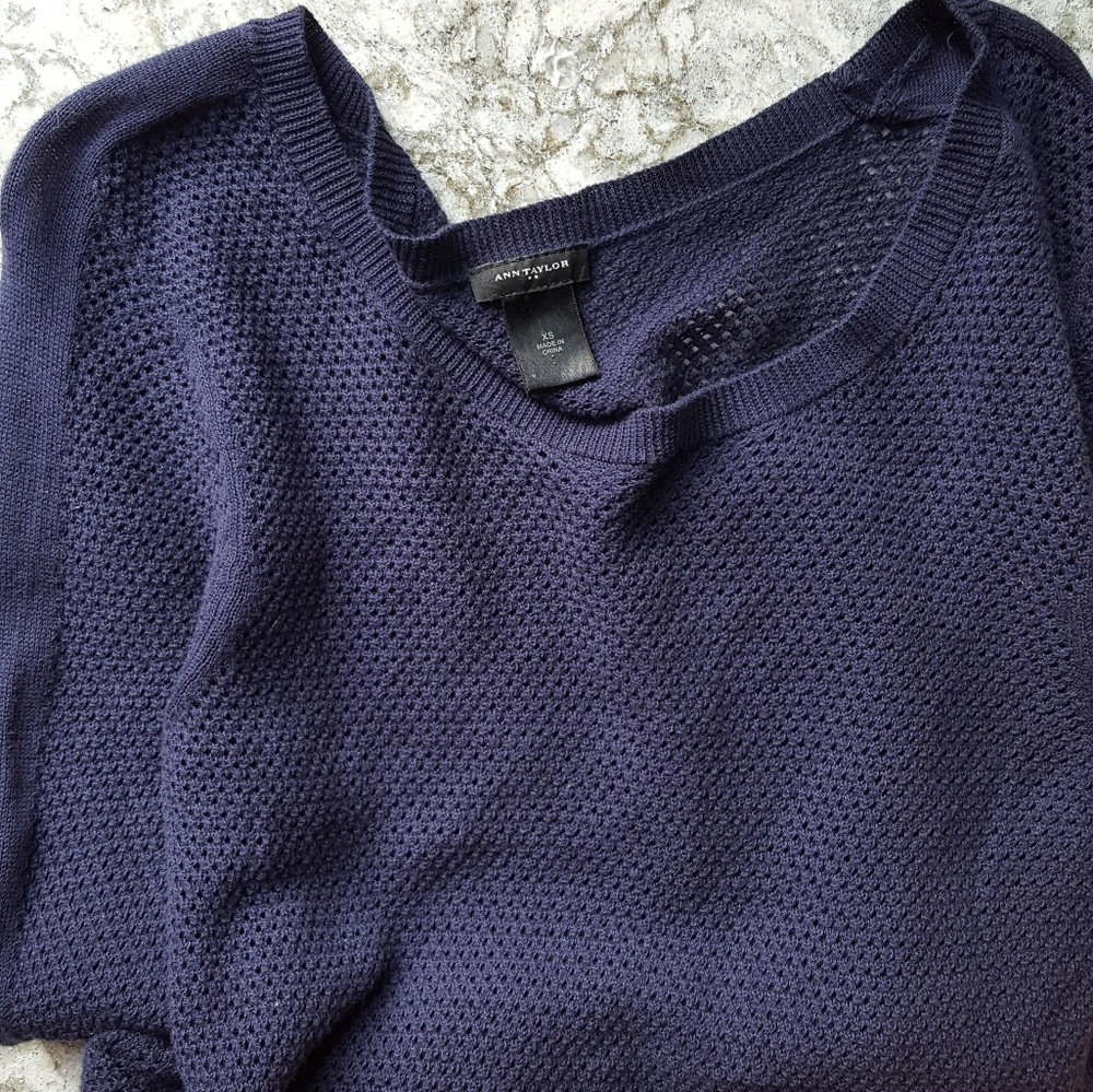 Ann Taylor | Waffle Knit Top