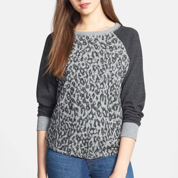 C&C California Leopard Print Sweatshirt - Picture 1 of 6