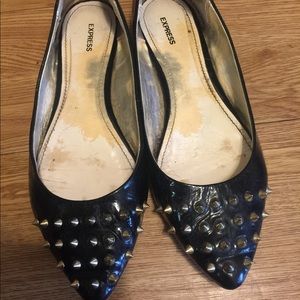 Express black spikey Flats